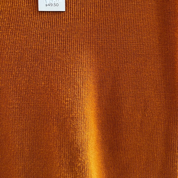 NWT LOFT Women's Square Neck Short Sleeve Top - Rust - Picture 4 of 6